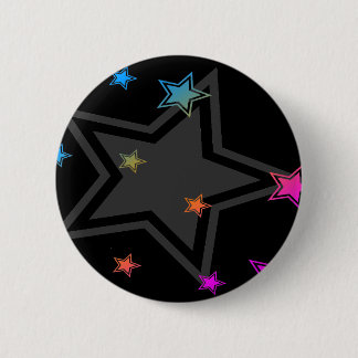 COREY TIGER EIGHTIES RETRO DISCO STARS 2 INCH ROUND BUTTON