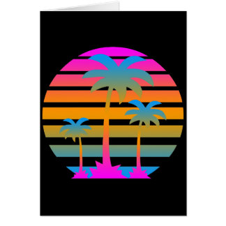 COREY TIGER RETRO SUNSET PALM TREES