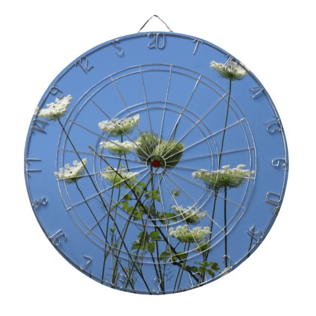 Corfu Cream Wildflowers  Dartboard (Front)