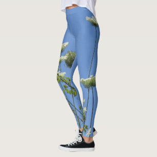 Corfu Cream Wildflowers  Leggings