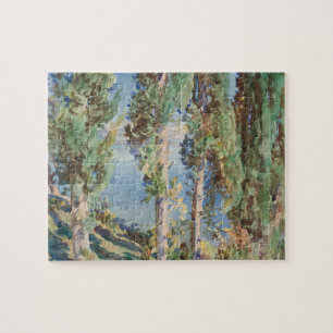 Corfu Cypresses by John Singer Sargent Jigsaw Puzzle
