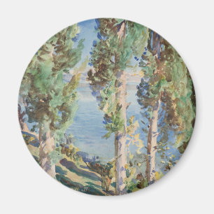 Corfu Cypresses by John Singer Sargent Magnet