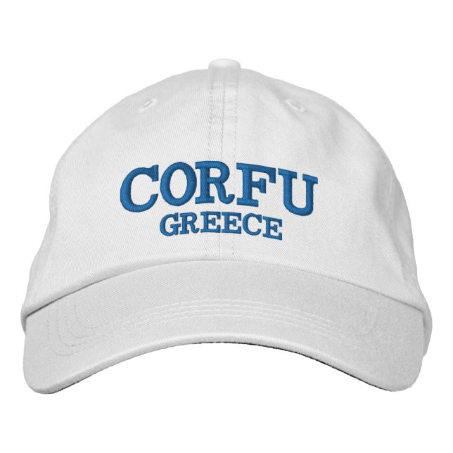 Corfu Greece Custom Hat (Front)