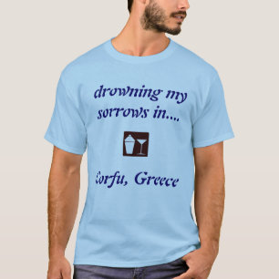 Corfu, Greece DRINKING SHIRT! T-Shirt