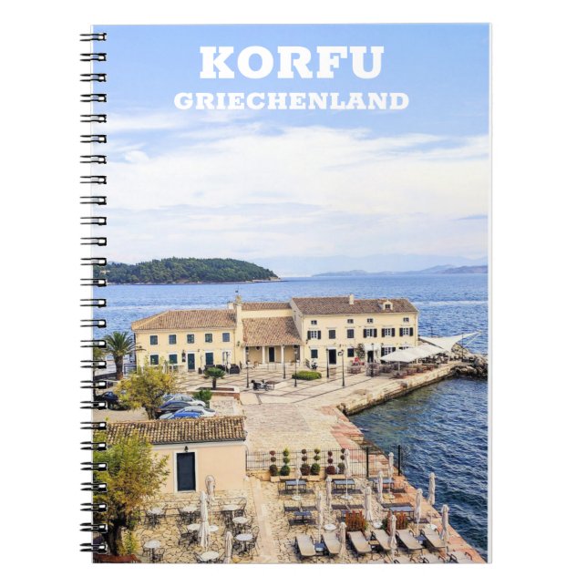 Corfu Greece Notebook (Front)