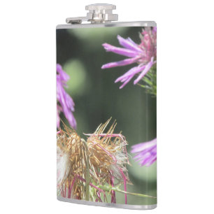 Corfu Lilac Wildflowers Hip Flask