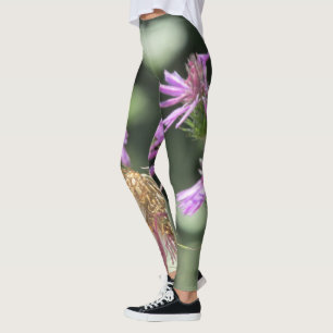 Corfu Lilac Wildflowers Leggings