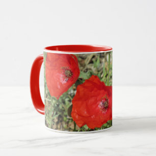 Corfu Red Poppies Mug