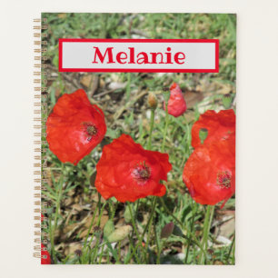 Corfu Red Poppies Planner