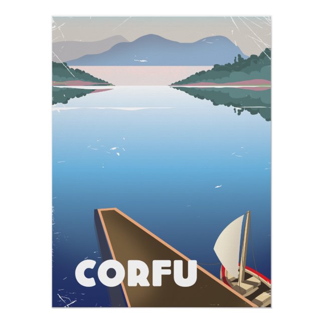Corfu Travel poster (Front)