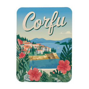 Corfu vintage magnet