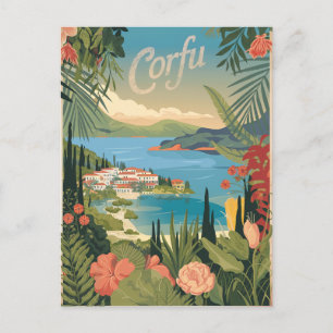 Corfu vintage postcard