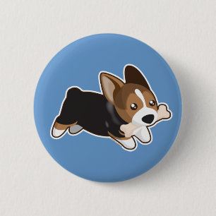 Corgi 2 Inch Round Button