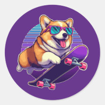 Corgi 80's skater