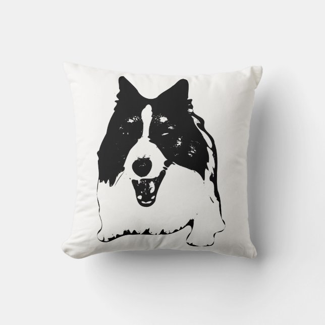 Corgi Accent for Sofas Throw Pillow (Front)