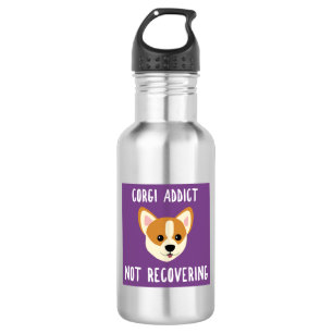 Corgi Addict Not Recovering 532 Ml Water Bottle