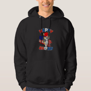 Corgi American Flag Usa Patriotic  4th Of July Hoodie