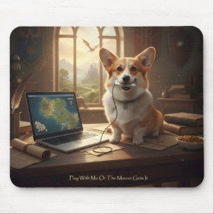 Corgi and Mouse Pad