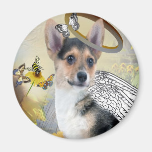Corgi Angel Magnets
