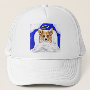 Corgi Angel Trucker Hat