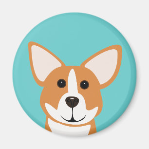 Corgi Art Magnet
