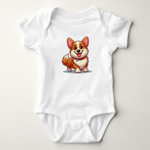 Corgi baby bodysuit