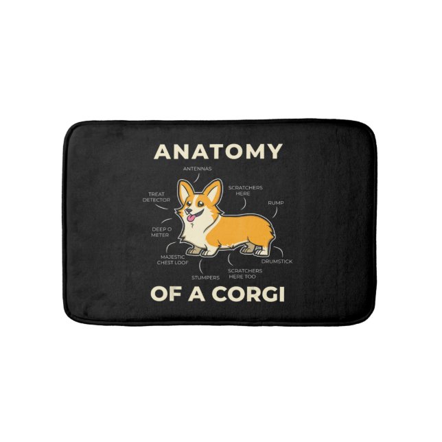 Corgi Bath Mat (Front)
