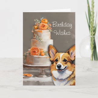 Corgi Birthday Wishes Card