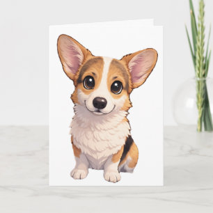 Corgi Blank Card