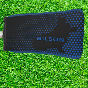 Corgi  blue dots golf head cover