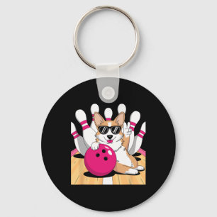 Corgi Bowler Bowling Tenpin  Keychain