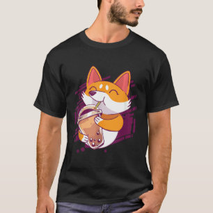 Corgi  Bubble Tea Bobas Corgi T-Shirt