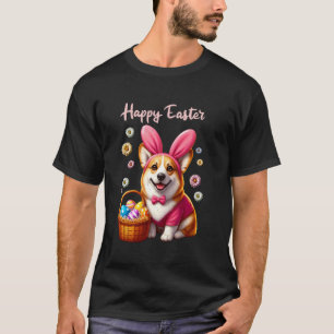 Corgi Bunny Ears Happy Easter Dog Lover Egg Hunt S T-Shirt