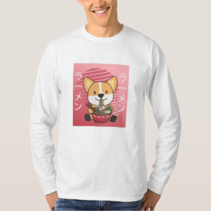 Corgi But First Ramen Sweet Kawaii Noodle Dogs T-Shirt