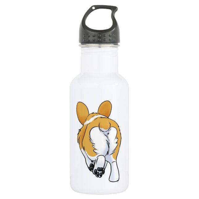 Corgi Butt 532 Ml Water Bottle (Front)