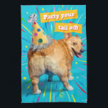 Corgi Butt Birthday Hat Kitchen Towel<br><div class="desc">Party your tail off! | Avanti,  the Global Humour Brand™ has been entertaining the world with its Feel Good Funny greeting cards for over 40 years. Our characters live life to the fullest and celebrate the humour in everyday life.</div>