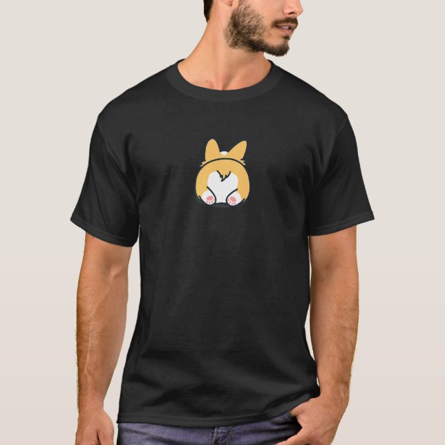 Corgi Butt Bottom Dog Bum Owner T-Shirt (Front)