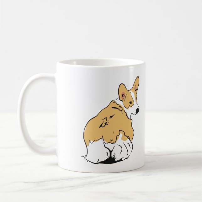 Corgi Butt Coffee Mug (Left)