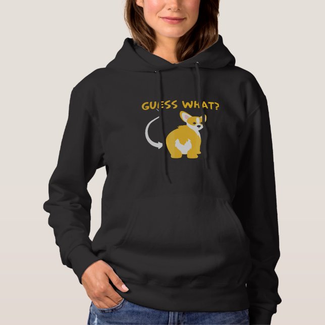 Corgi Butt Dog Dog Hoodie (Front)