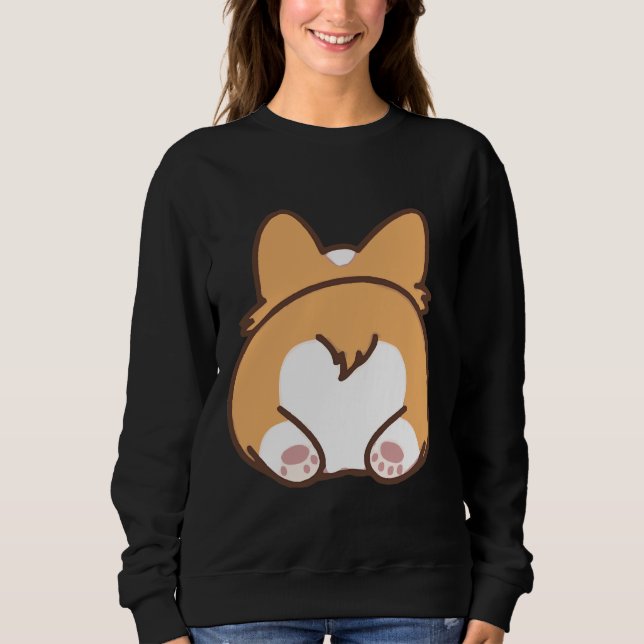 Corgi Butt Dog Fans Corgi  Long Sweatshirt (Front)