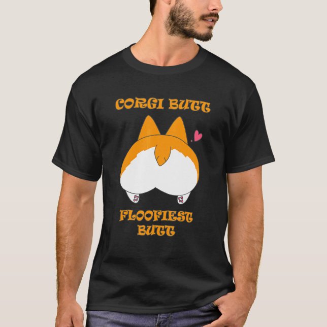Corgi Butt  Dog T-Shirt (Front)