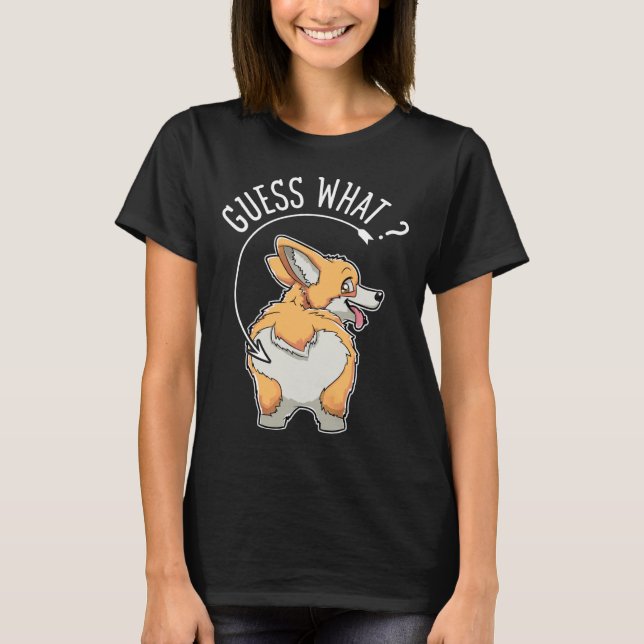 Corgi Butt Funny Corgis Dog Puppy  Tees (Front)