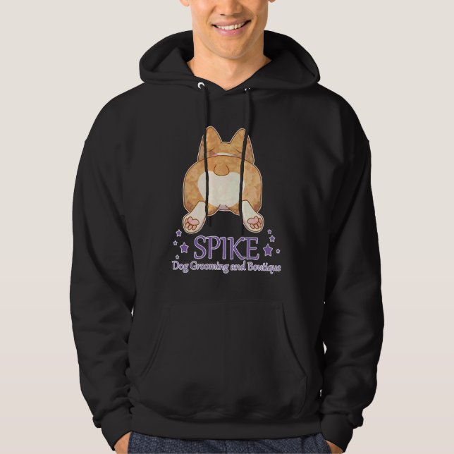 Corgi Butt Grooming Hoodie (Front)