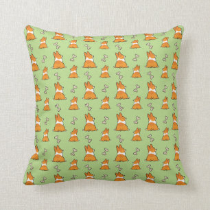 Corgi Butt Pattern Pillow   CorgiThings