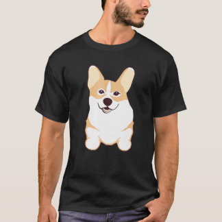 Corgi Butt Pet Owner Breed Front Back Print T-Shirt