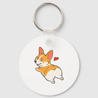 Corgi Butts Keychain
