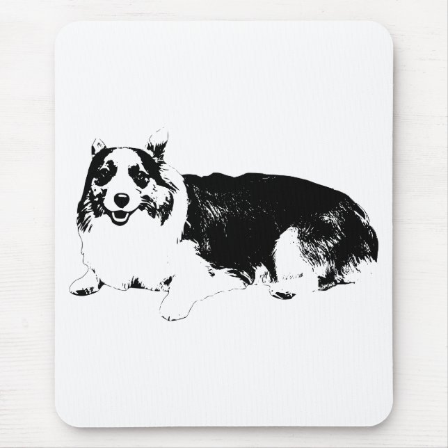Corgi Calm For Focus Mouse Pad (Front)
