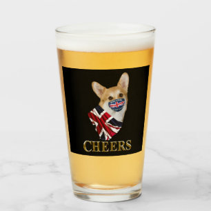CORGI CHEERS GLASS