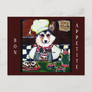 Corgi Chef Postcard