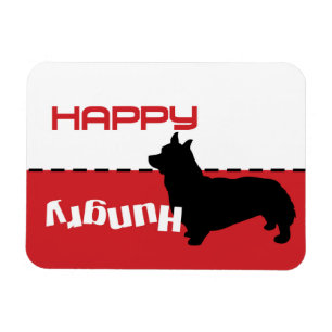 Corgi Chien nourrir Feeding Me Magnet Chien a faim